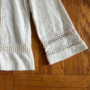 Lilla P  Speckled Fleece w/ unique Trim  Embellishments. 99% Cotton!